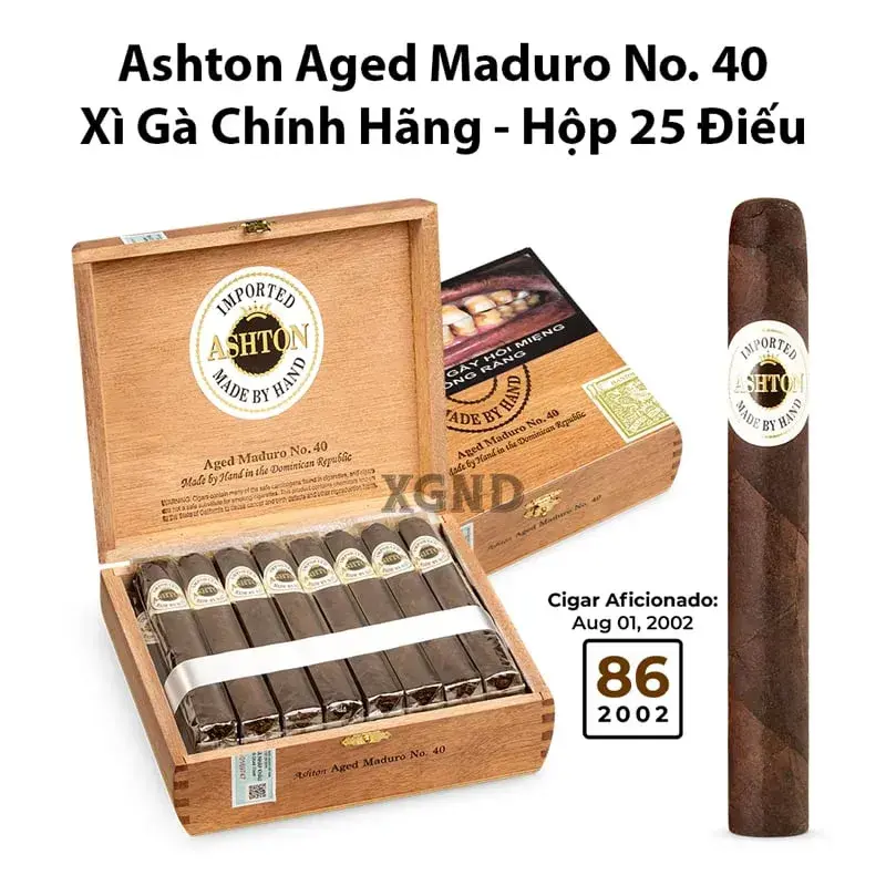 Ashton Aged Maduro No 40 - hộp