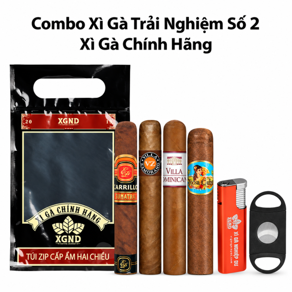 Combo Xì Gà Trải Nghiệm Số 2 - Cigar Chính Hãng