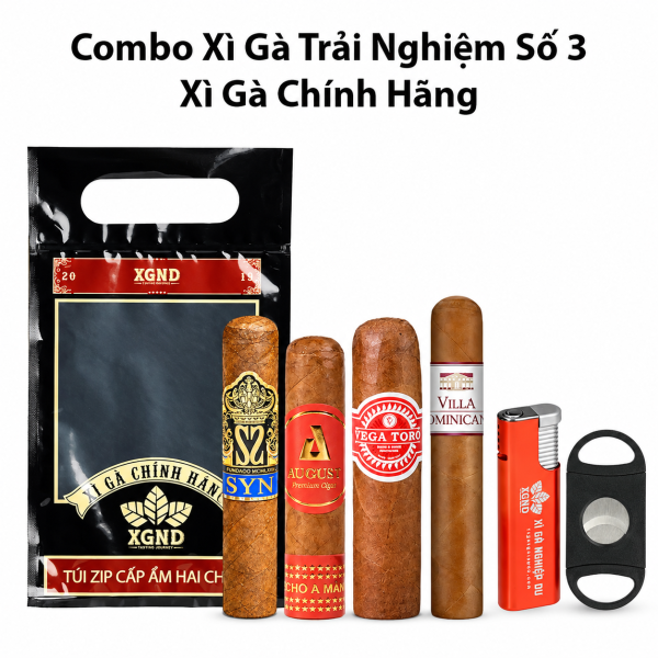 Combo Xì Gà Trải Nghiệm Số 3 - Cigar Chính Hãng