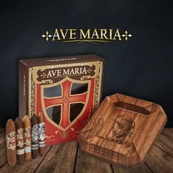 Hộp Quà Tặng Cigar Ave Maria 5 Điếu Perfecto Collection Kèm Gạt Tàn Chính Hãng