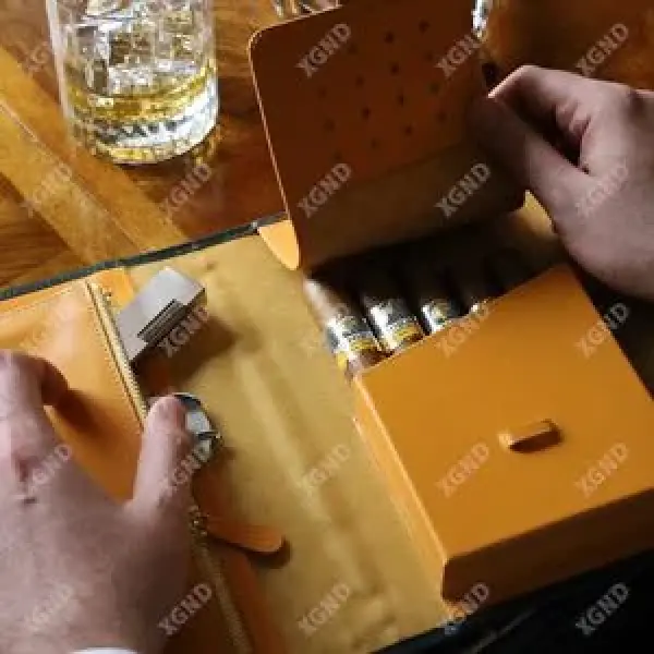 Giới thiệu Bao Da Đựng Cigar Wrap Của Hunters & Frankau và Ettinger London