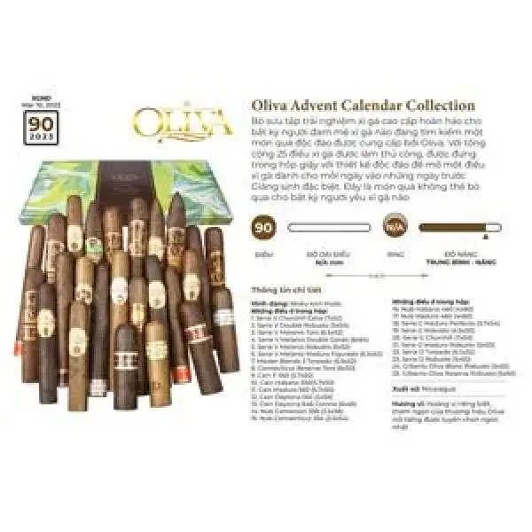 Bộ Xì Gà Quà Tặng Oliva Advent Calendar 2021 - Hương Vị Của Giáng Sinh