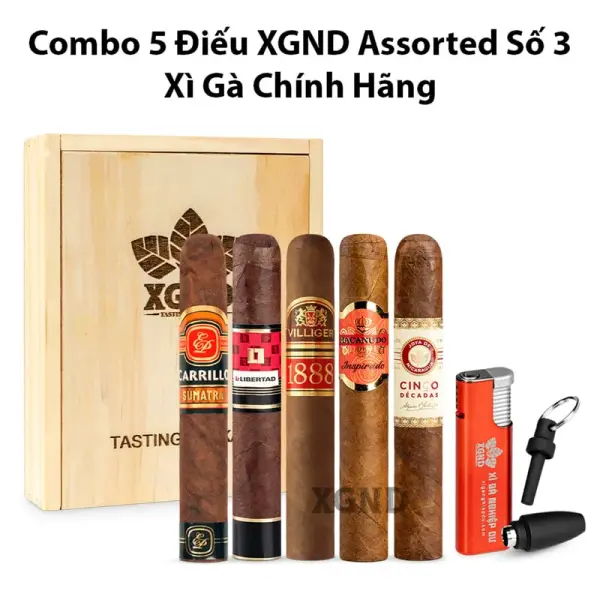 Combo 5 Điếu XGND Assorted Số 3 Chính Hãng