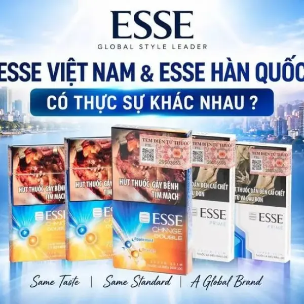 Thuốc Lá ESSE Việt Nam Và ESSE Hàn Quốc Có Khác Biệt Gì Không?