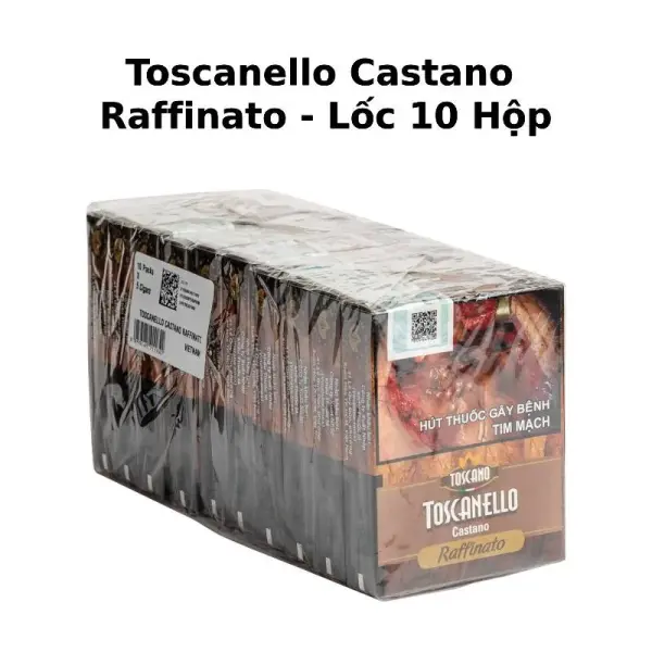 Cigar Mini Toscano Toscanello Castano Raffinato - Xì Gà Sữa Ý Chính Hãng