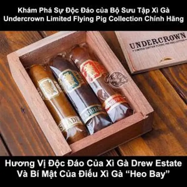 Xì Gà Undercrown Limited Flying Pig Collection - Hộp 3 Điếu Chú Heo Bay