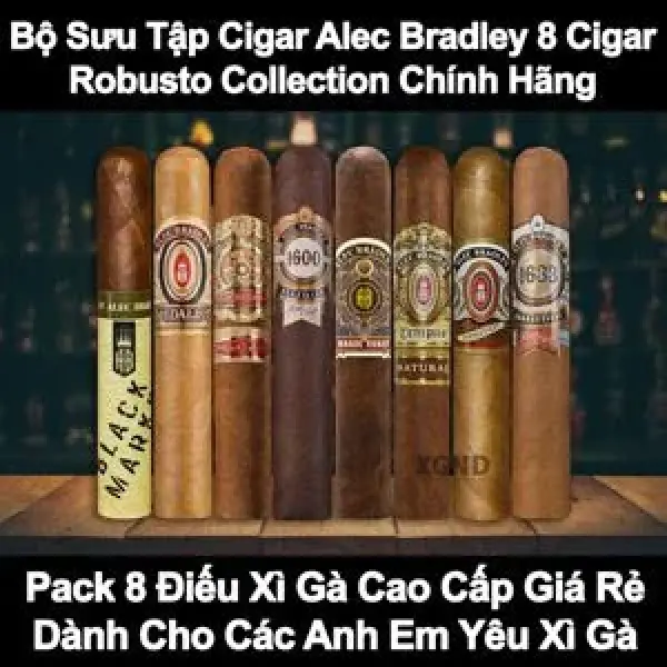 Bộ Sưu Tập Xì Gà Alec Bradley 8 Cigar Robusto 8 Điếu Chính Hãng Giá Rẻ
