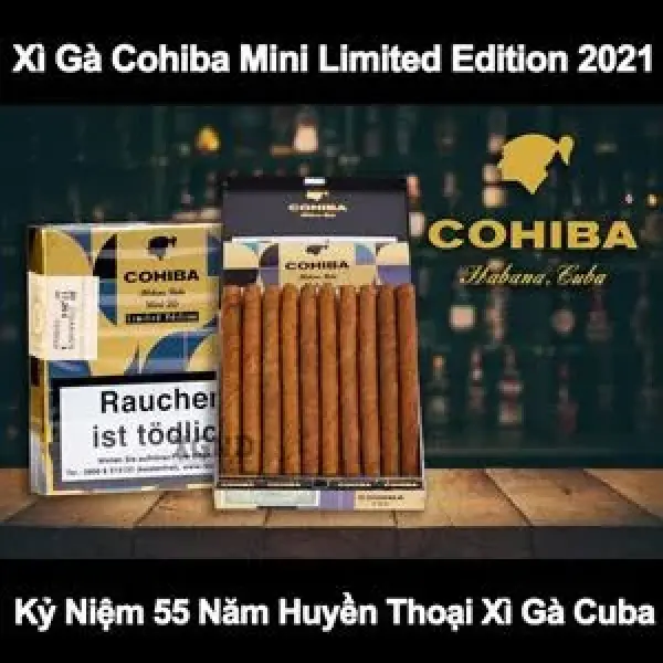 Xì Gà Cohiba Mini Limited Edition 2021 - Kỷ Niệm 55 Năm Cigar Cohiba