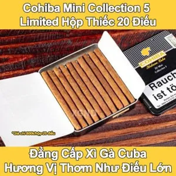 COHIBA MINI COLLECTION 5 - Hương Vị Của Cuba Đẳng Cấp Trong Xì Gà Mini