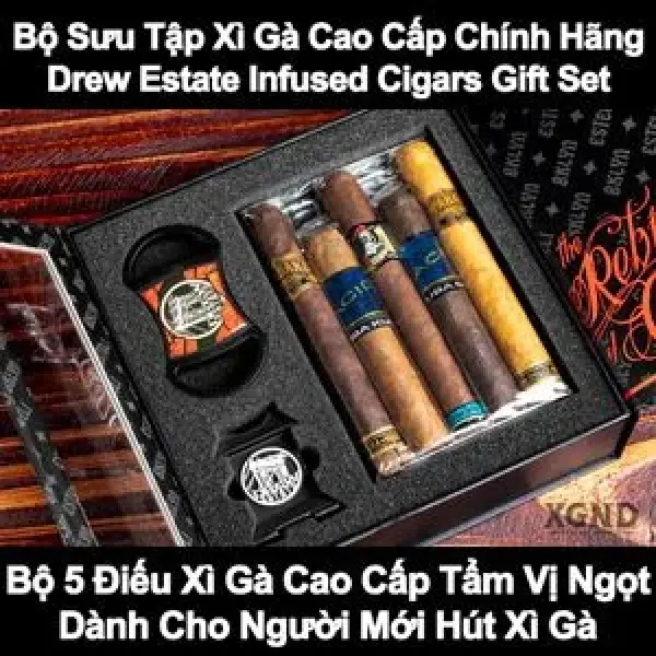 Bộ Quà Tặng Xì Gà Độc Đáo Drew Estate Infused Collection Gift Set