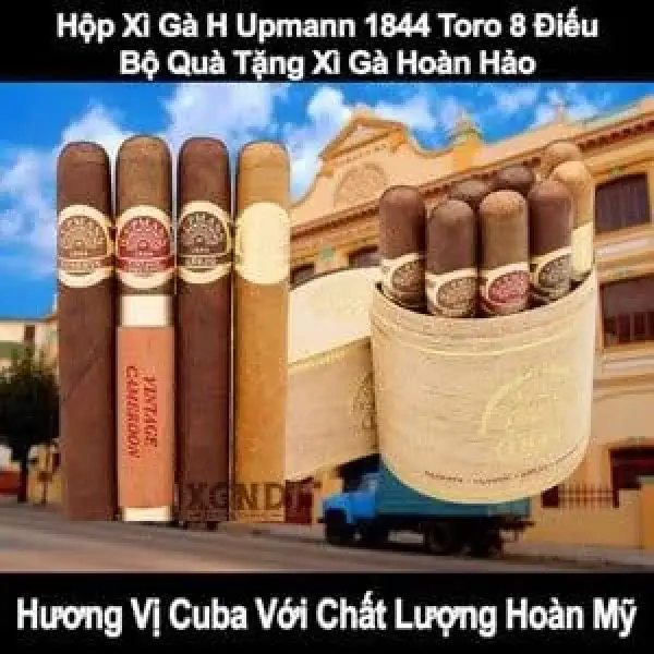 Bộ Quà Tặng Xì Gà Mang Đậm Hương Vị Cuba - H Upmann 1844 Toro 8 Điếu