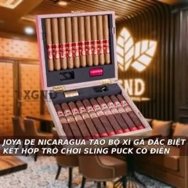 Joya De Nicaragua Và Hộp Xì Gà Đặc Biệt Kết Hợp Trò Chơi Sling Puck