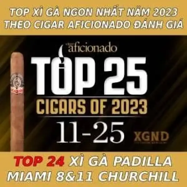 Top Xì Gà Ngon Nhất Năm 2023 - Padilla Lọt Top 24 Thế Giới