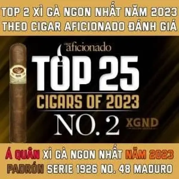 Dòng Xì Gà Top 2 Thế Giới Năm 2023 - Á Quân Xì Gà Ngon Nhất Thế Giới