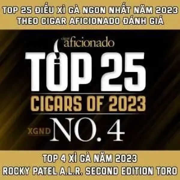 Top 4 Xì Gà Của Năm 2023 - Theo Danh Sách Top 25 Của Cigar Aficionado