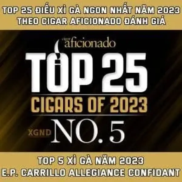 Top 25 Xì Gà Ngon Nhất Thế Giới Năm 2023 - Hạng 5 Thuộc Về EP Carrillo