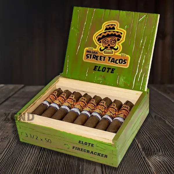 United Cigars Hợp Tác Với Rojas Cigars Tạo Ra Rojas Street Tacos Elote Firecracker