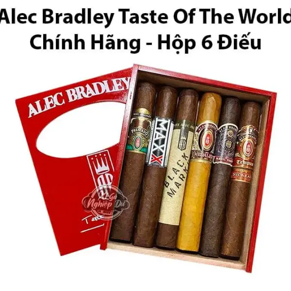 Phần 1. Thông tin chi tiết Xì Gà Alec Bradley Taste of the World Chính Hãng Hộp 6 Điếu