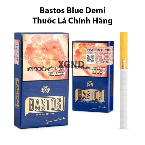 Thuốc lá Bastos Blue Demi - Thuốc Lá Bastos Xanh Demi Chính Hãng