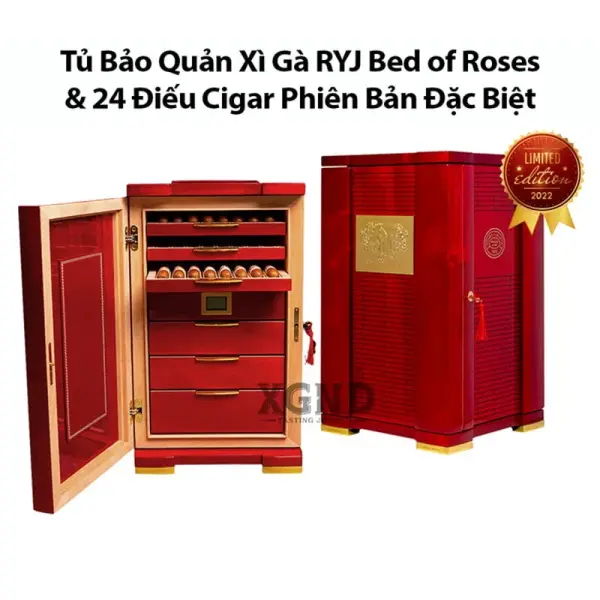Tủ Bảo Quản Cigar Romeo Y Julieta Bed of Roses Humidor Chính Hãng