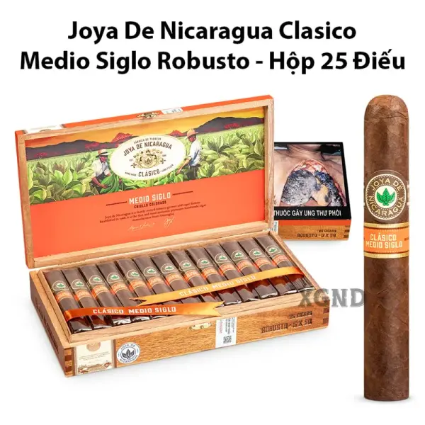 Cigar Joya De Nicaragua Clasico Medio Siglo Robusto - Xì Gà Chính Hãng