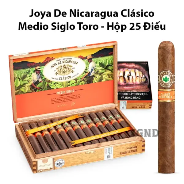 Cigar Joya De Nicaragua Clasico Medio Siglo Toro - Xì Gà Chính Hãng