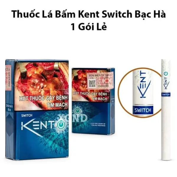 Thuốc Lá Kent Switch - Thuốc Lá Bấm Bạc Hà Chính Hãng