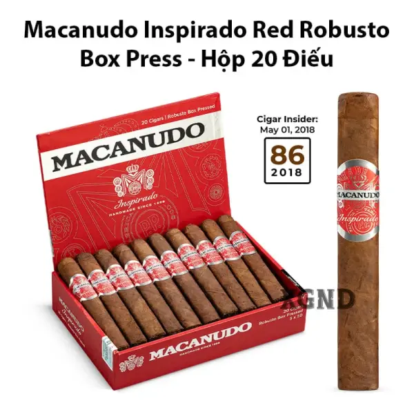 Cigar Macanudo Inspirado Red Robusto - Xì Gà Chính Hãng