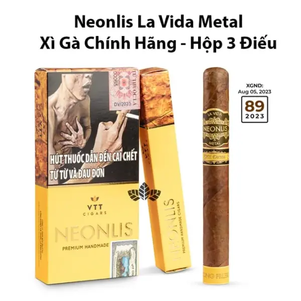Cigar Neonlis La Vida Metal - Xì Gà Chính Hãng