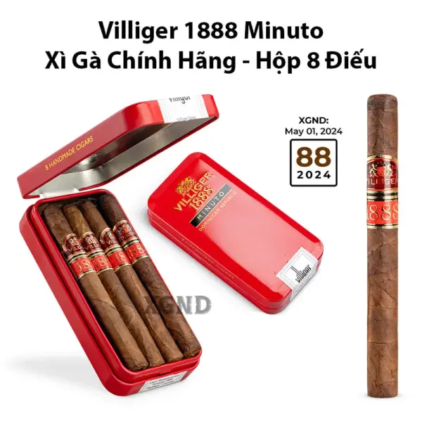 Cigar Villiger 1888 Minuto - Xì Gà Dominica Chính Hãng