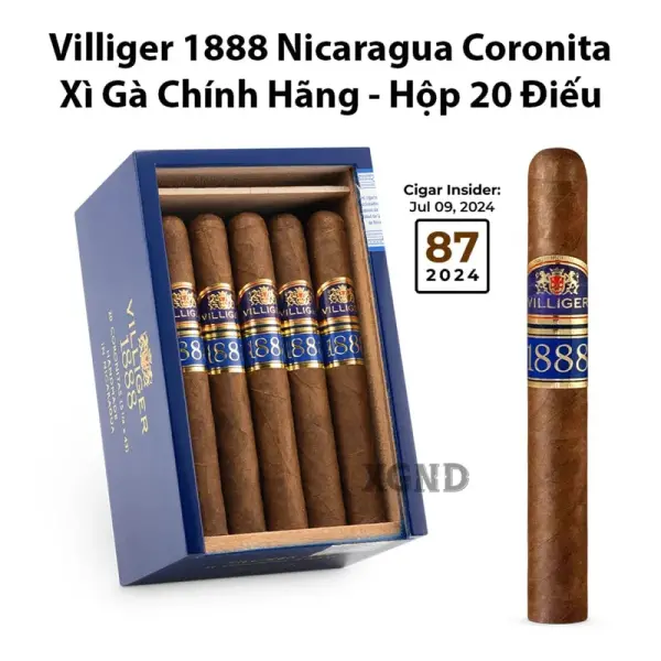 Cigar Villiger 1888 Nicaragua Coronita - Xì Gà Chính Hãng