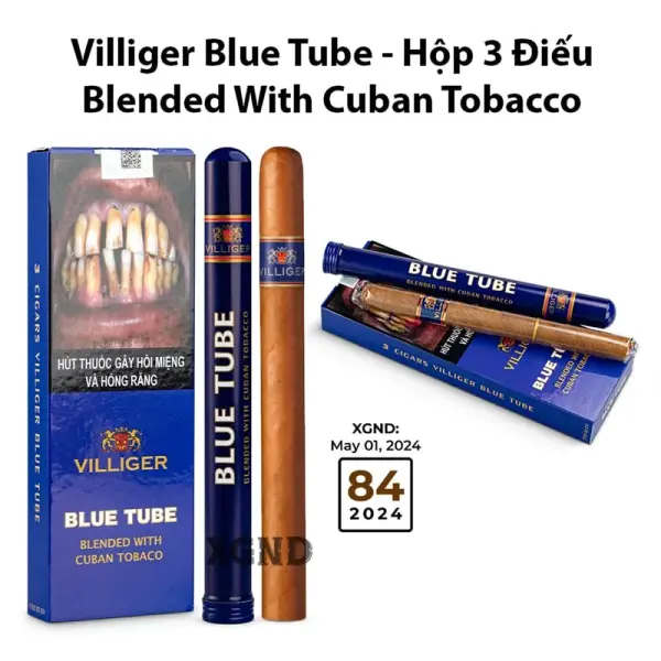 Cigar Villiger Blue Tube Cuban Filler - Xì Gà Chính Hãng