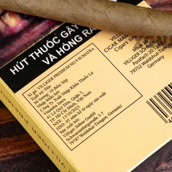 Cigar Villiger Premium No 9 Sumatra - Xì Gà Đức Chính Hãng