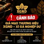 Cảnh báo giả mạo thương hiệu XGND – Xì Gà Nghiệp Dư