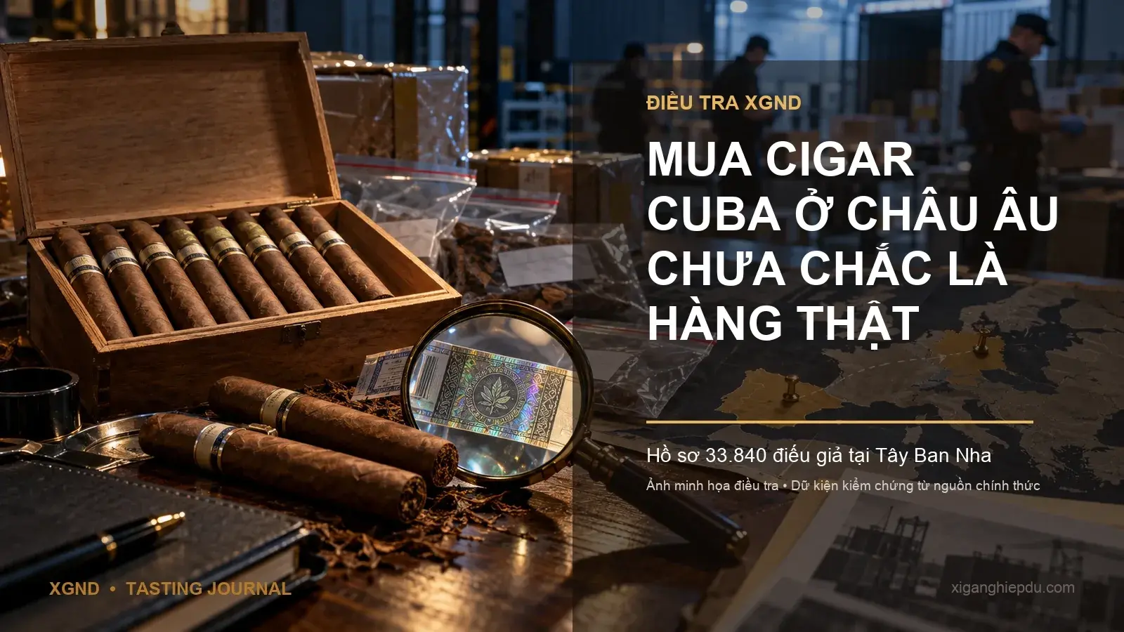 Hồ sơ vụ 33.840 cigar Cuba giả bị thu giữ tại Mislata, Tây Ban Nha