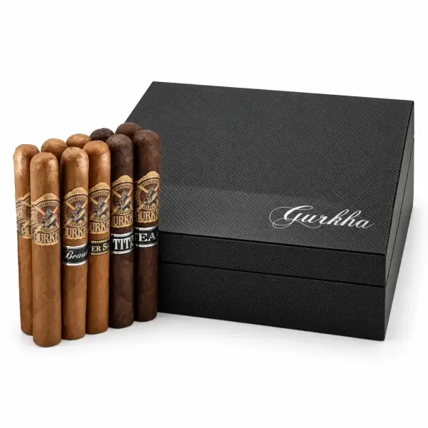 Hộp Bảo Quản Xì Gà Gurkha Humidor 2024 Tặng Kèm 10 Xì Gà Gurkha Cao Cấp