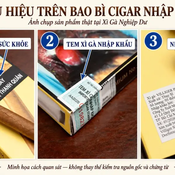 Quy định bao bì cigar nhập khẩu lưu hành hợp pháp tại Việt Nam