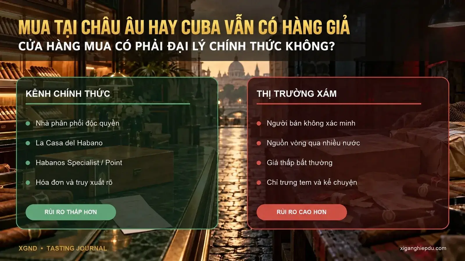 Mua cigar tại châu Âu hay Cuba vẫn có hàng giả; so sánh đại lý Habanos chính thức và thị trường xám