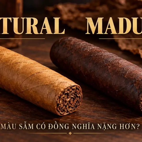 Vì sao lá Maduro sẫm hơn Natural? Cigar màu đậm có nặng hơn không?