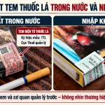 Phân biệt tem xì gà, thuốc lá trong nước và nhập khẩu