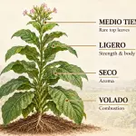 Ligero, Seco, Volado là gì? Cách đọc các tầng lá trên cây thuốc lá cigar
