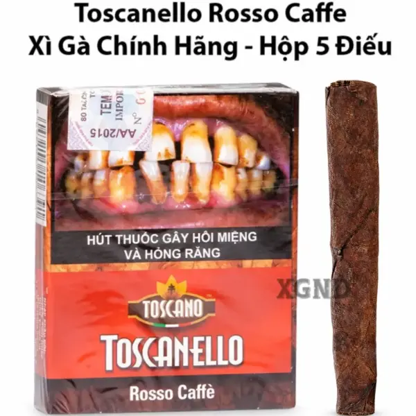 Cigar Mini Toscano Toscanello Rosso Caffè - Xì Gà Sữa Chính Hãng