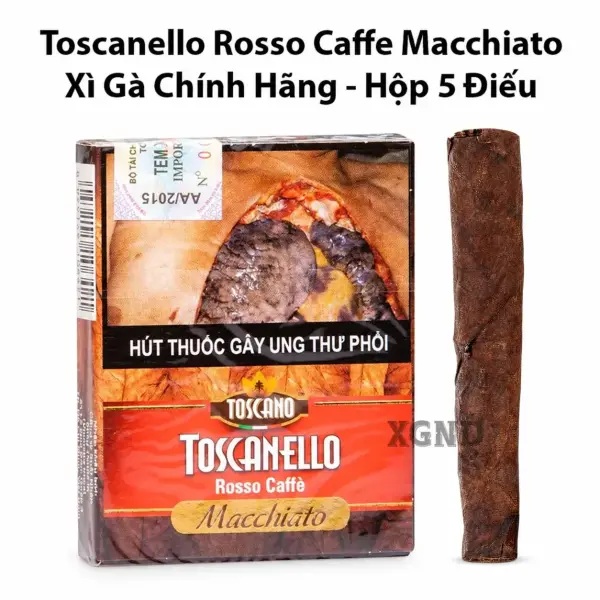 Cigar Mini Toscano Toscanello Rosso Macchiato - Xì Gà Sữa Chính Hãng
