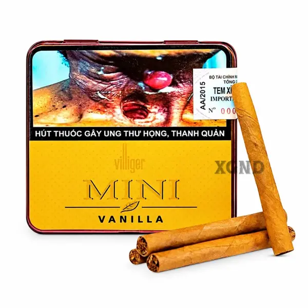 Villiger Mini Vanilla – Cigar Đức – Hộp Thiếc 10 Điếu