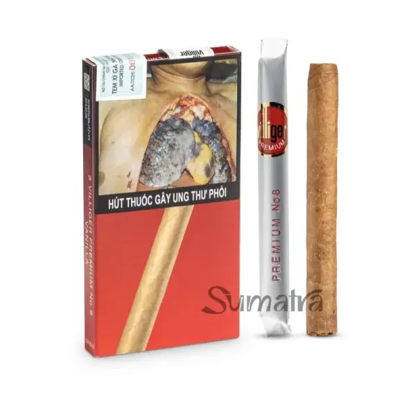 Villiger Premium No. 8 Vanilla – Cigar Thụy Sĩ – Hộp Giấy 5 Điếu