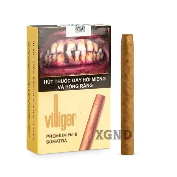 Villiger Premium No. 9 Sumatra – Cigar Thụy Sĩ – Hộp Giấy 10 Điếu